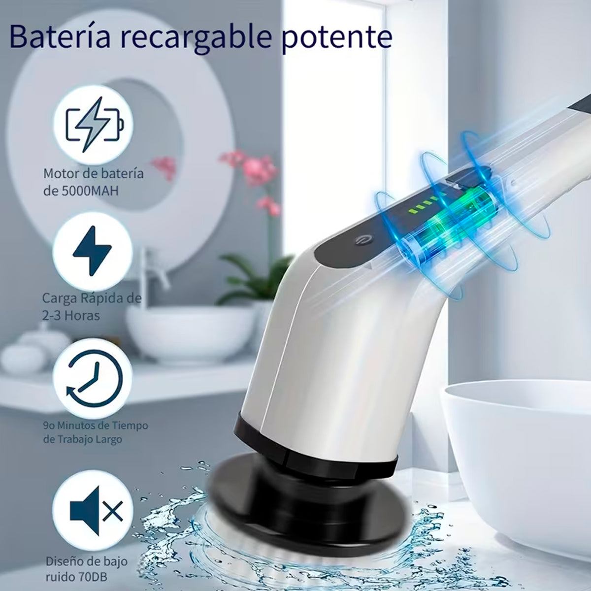 Cepillo Eléctrico de Limpieza 7 en 1