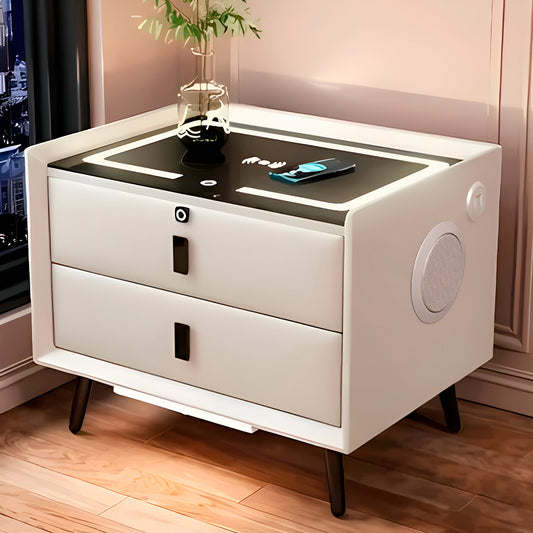 Mesa De Noche Smart 2 cajones blanco