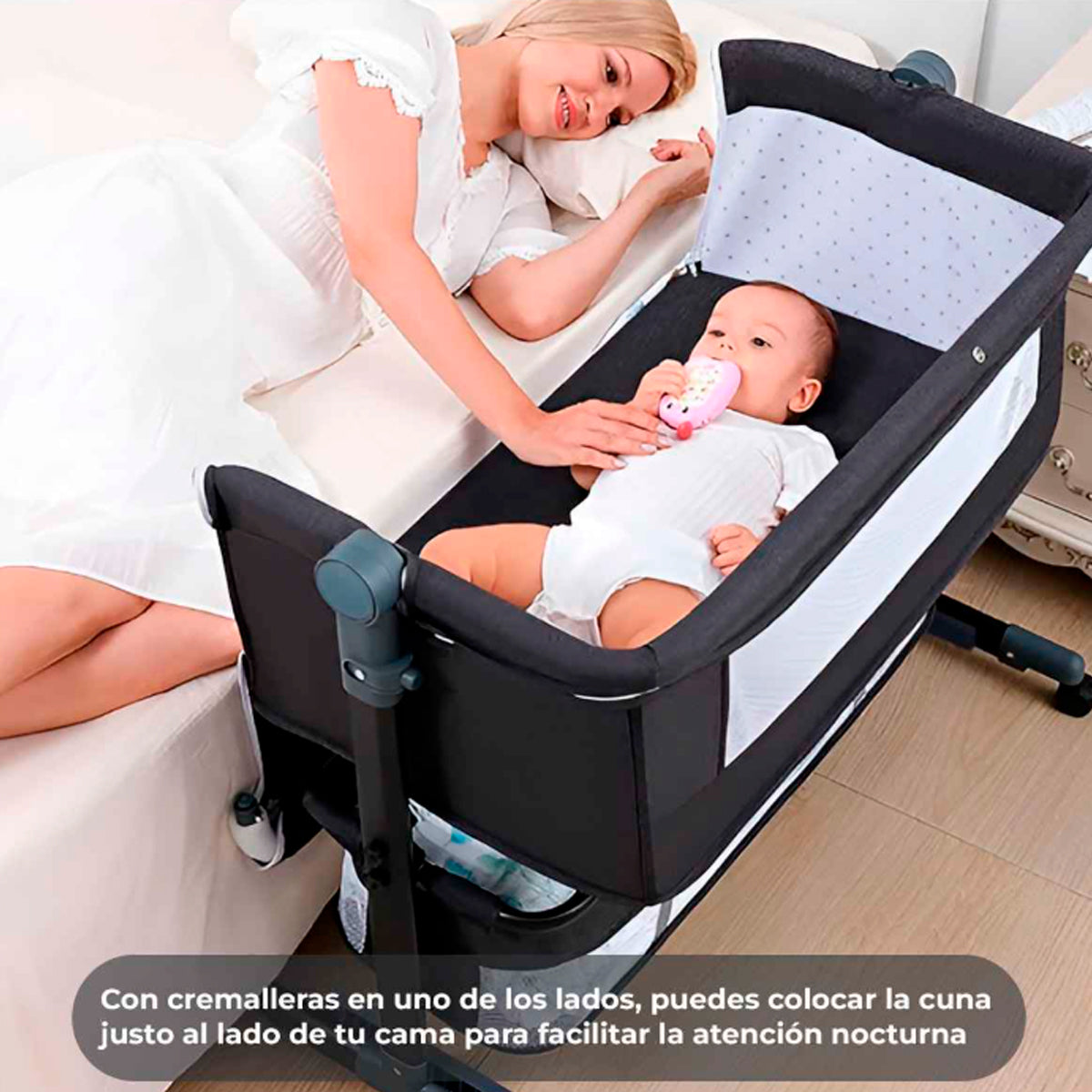CUNA COLECHO PARA BEBES DELUXE ROSADO