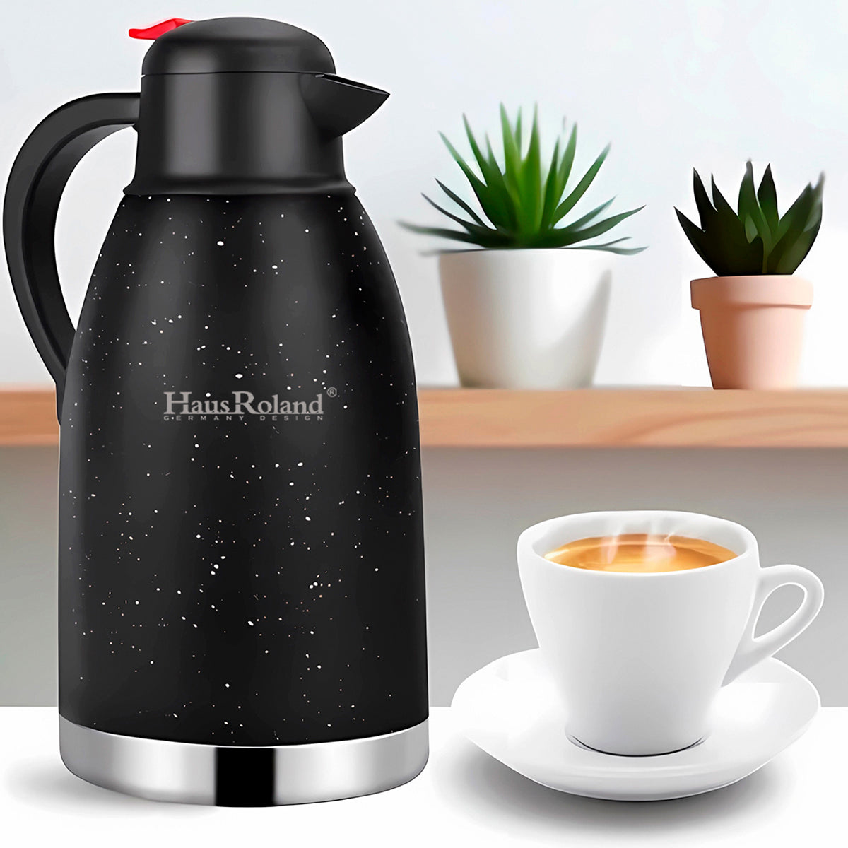 Termo de Acero Inoxidable Haus Roland Negro