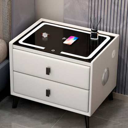 Mesa De Noche Smart 2 cajones blanco