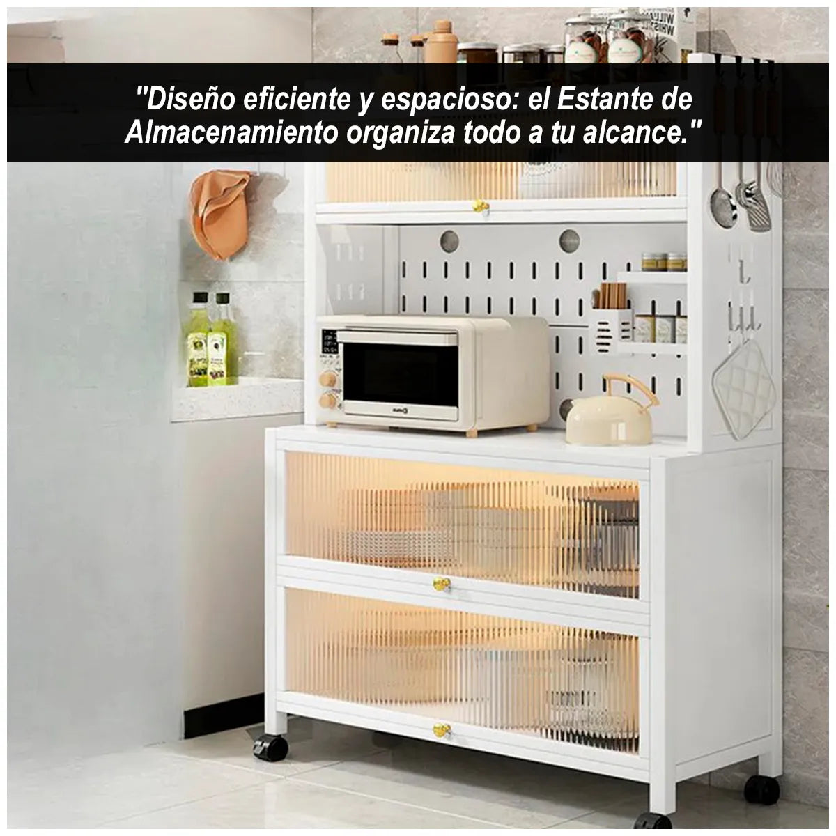 ESTANTE DE ALMACENAMIENTO DE COCINA 100 CM, 5 PISOS