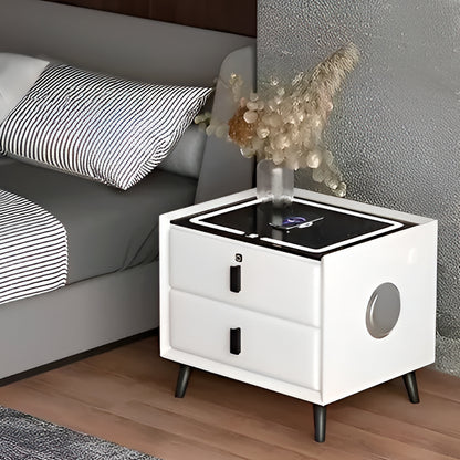 Mesa De Noche Smart 2 cajones blanco